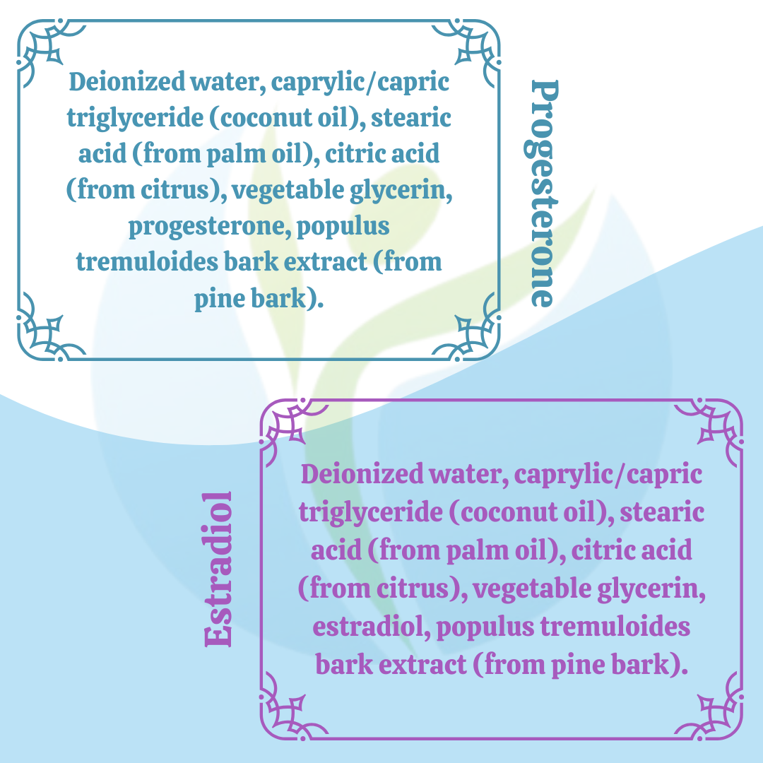 Bio-Identical Estradiol and Progesterone Cream Pack