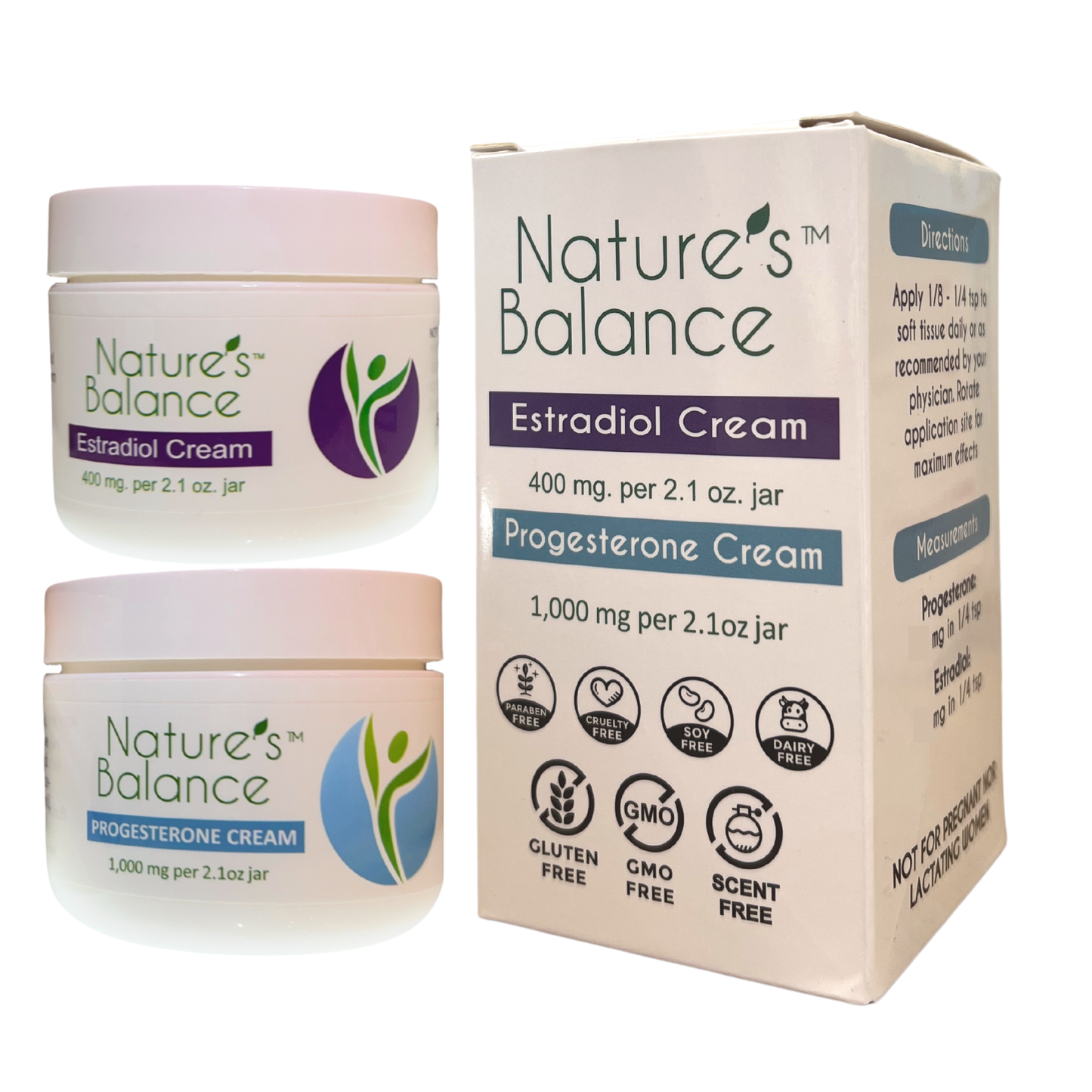 Bio-Identical Estradiol and Progesterone Cream Pack