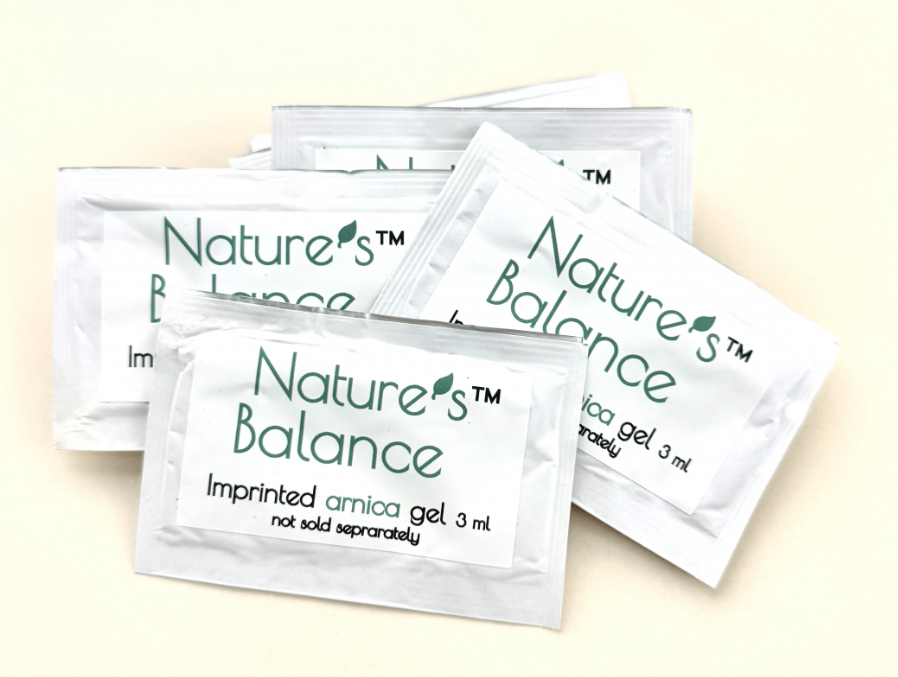 Imprinted Pain Relief Gel with Arnica 3 ml Travel Sachet